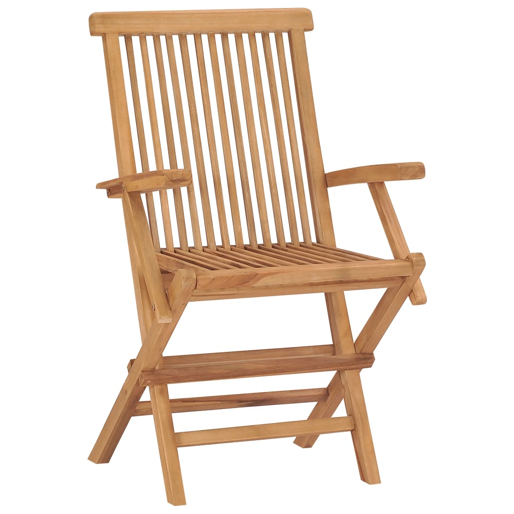 Garden Chairs 8 pcs Solid Teak Wood
